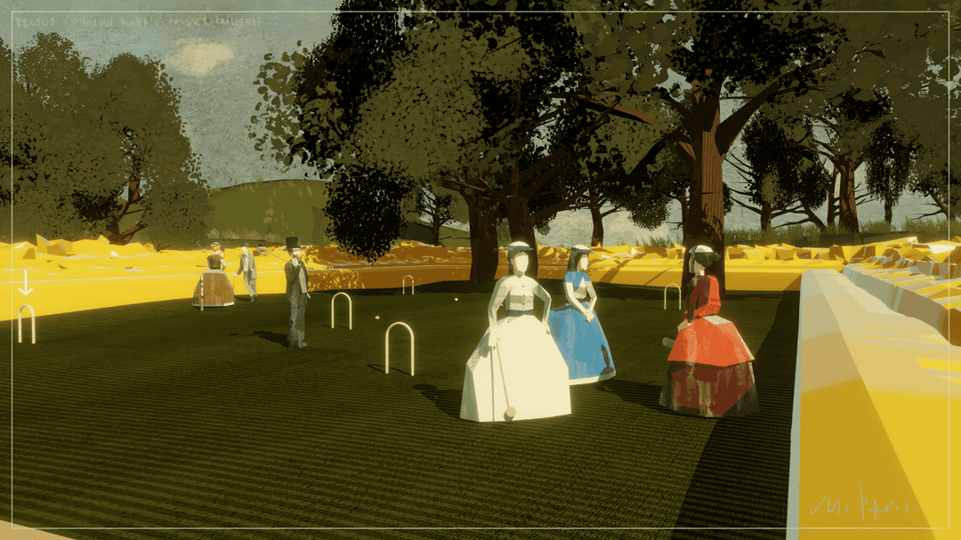 Art for The Croquet Players